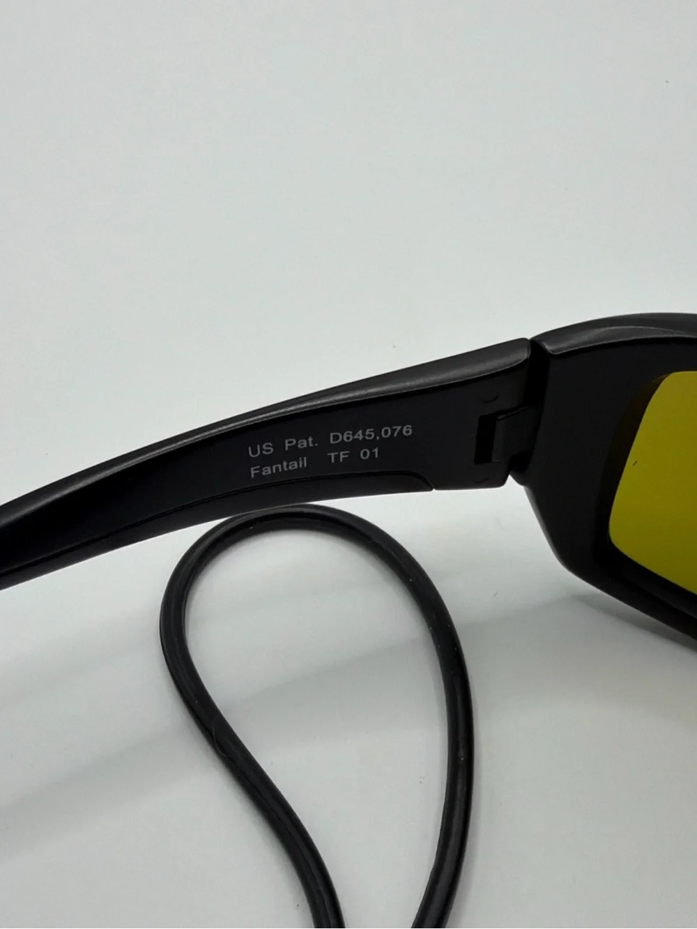 Costa Black Frame Sunglasses with Yellow Lenses